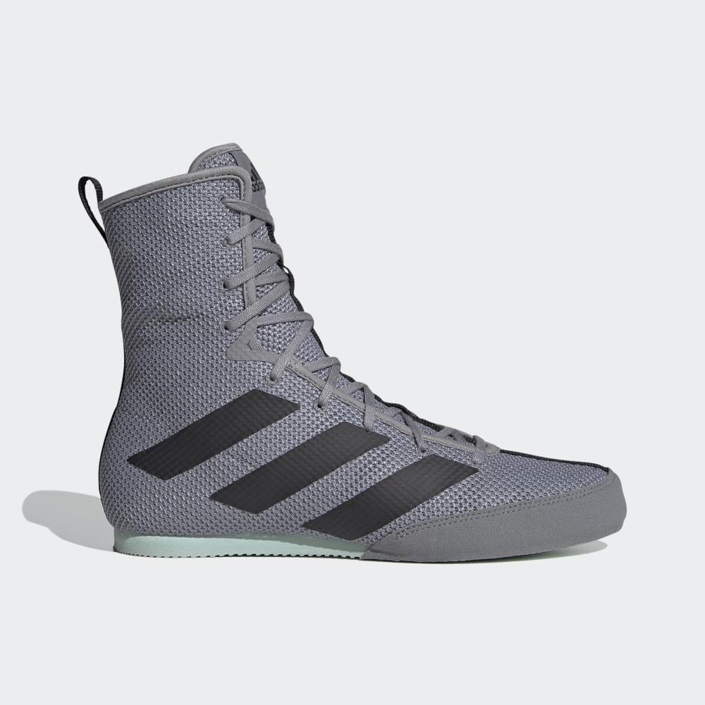 Adidas Women's Box Hog 3 Trainers Grey/Black/Green Ireland EF2976